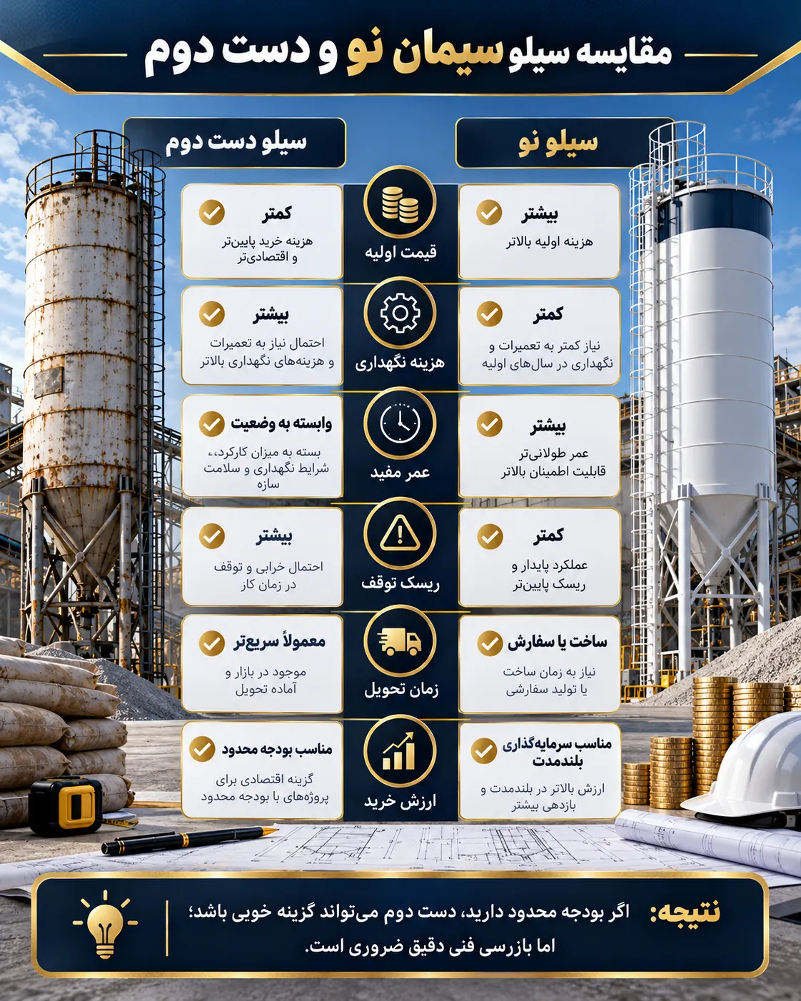 مقایسه سیلو نو و دسته دوم