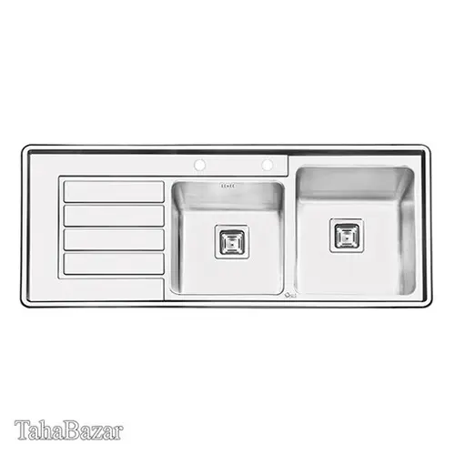 سینک ظرفشویی بیمکث مدل BS515 توکار استنلس استیل