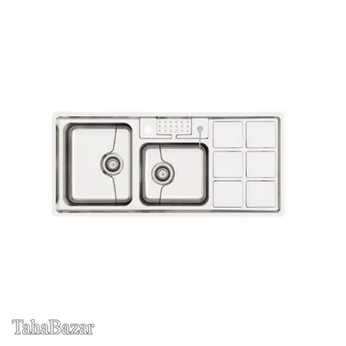 سینک ظرفشویی توکار آروما مدل AR 701 استیل