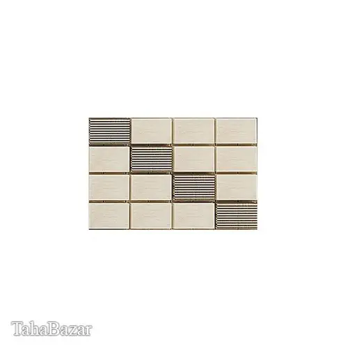 سرامیک پرسلانی بوم سرامیک طرح کلاسیکو موزاییکی طلایی سایز40*20