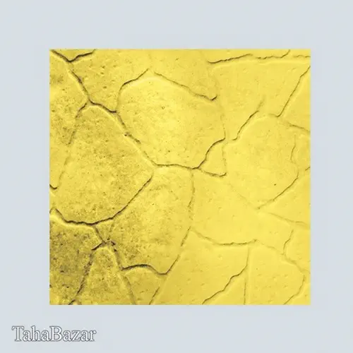 کفپوش بتنی پارسیان مدل MV226 طرح سنگ نما زرد سایز 40*40