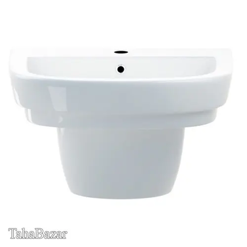 کاسه روشویی سرامیکی مدل نیم پایه گاتریا چینی چینی نام درجه 1بزرگ