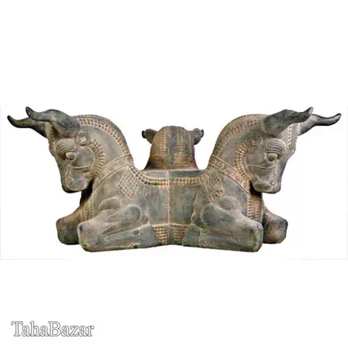 سرستون سه کله گاو فایبر(قطر 30)تندیس و پیکره شهریارFG770