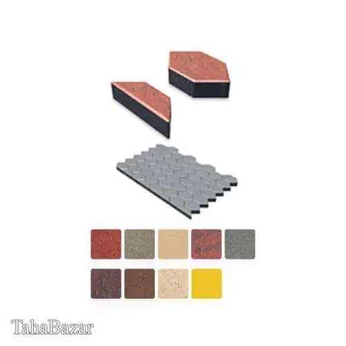 کف پوش طرح کندویی p-0102کرم