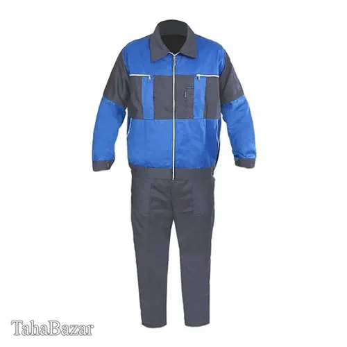 لباس کار یونکس سیلوری طوسی آبی سایزM
