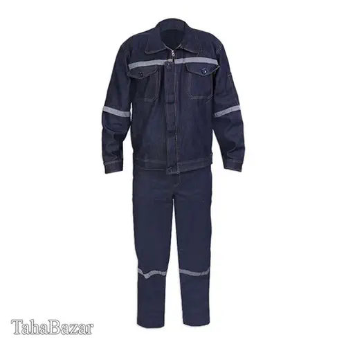 لباس کار یونکس شبرنگ دار جین آبی سایزL