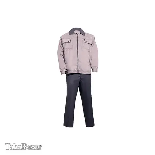 لباس کار یونکس طوسی روشن سایز XXXL