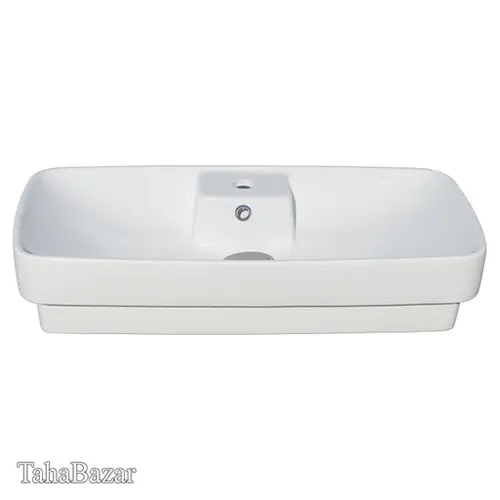 کاسه روشویی سرامیکی مدل مستطیل آرتین شیر سرخود چینینام درجه 3