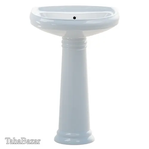 کاسه روشویی سرامیکی مدل پایه دار عطارد چینی نام درجه 3 متوسط