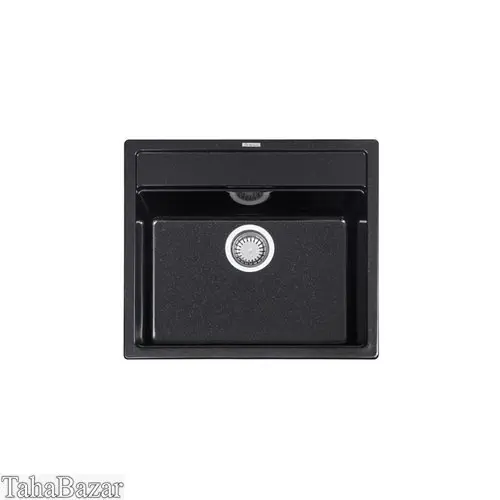 سینک ظرفشویی توکار گرانیتی گرانیکو مدل G 100 رنگ مشکی