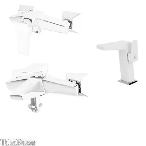 ست شیرآلات  اهرمی kwc مدل کواترو سفید