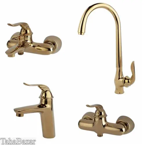 ست شیرآلات کسری مدل رایان طلایی