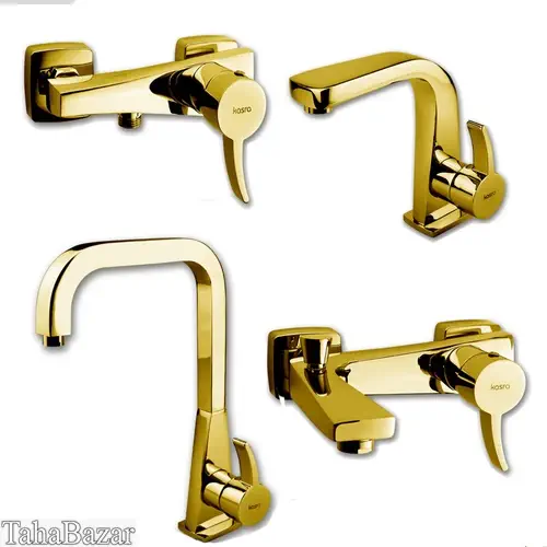 ست شیرآلات کسری مدل فیروزه طلایی