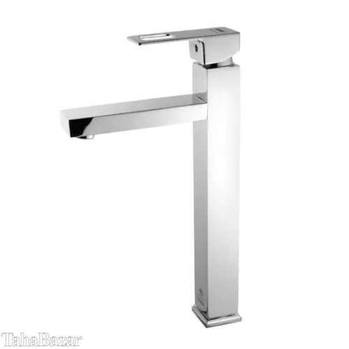 شیر روشویی بلند درخشان مدل موریس کروم