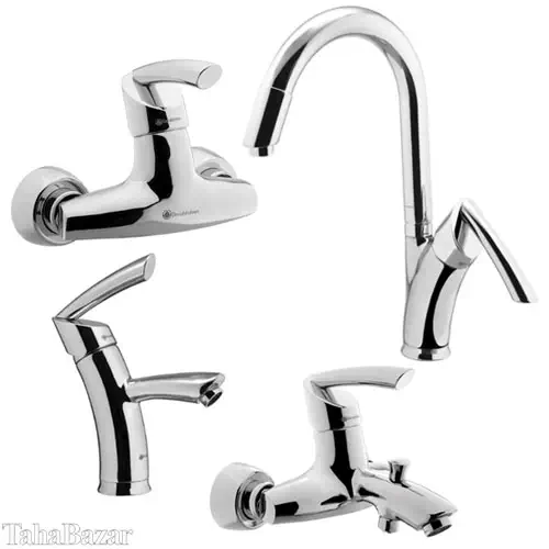 ست شیر آلات درخشان مدل تاپ کروم