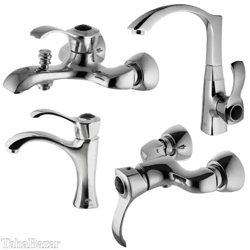 ست شیر آلات درخشان مدل رزکات کروم