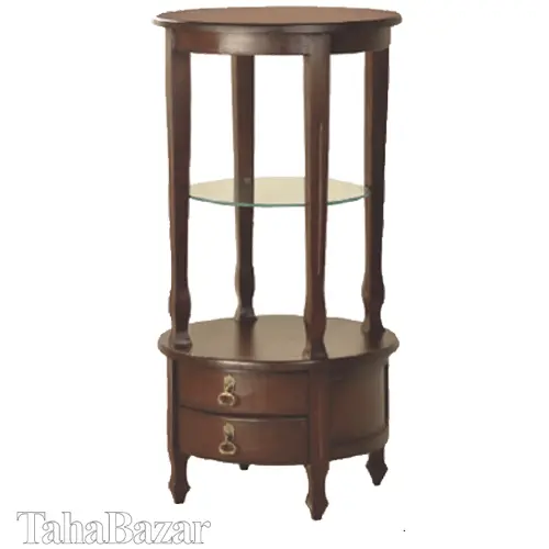 میز تلفن چوب رنگ اخوان مدل 95