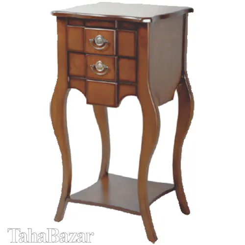 میز تلفن چوب رنگ اخوان مدل 24