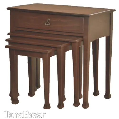 میز عسلی چوب رنگ اخوان مدل 48