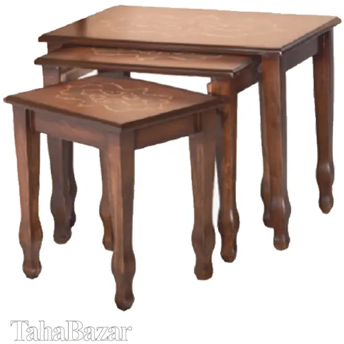 میز عسلی چوب رنگ اخوان مدل 47