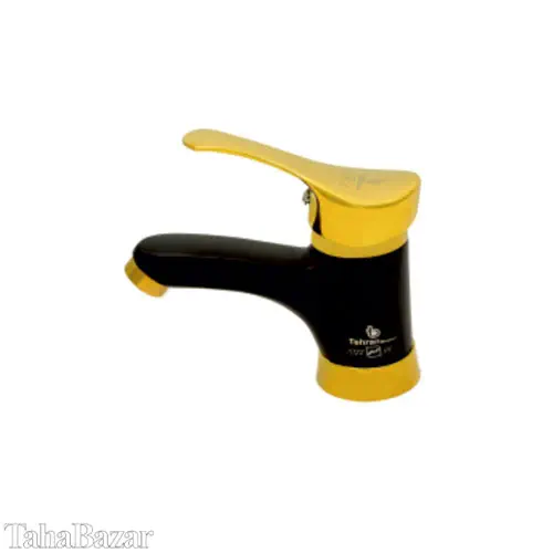 شیر روشویی تهران برنز مدل مهرسان مشکی طلایی