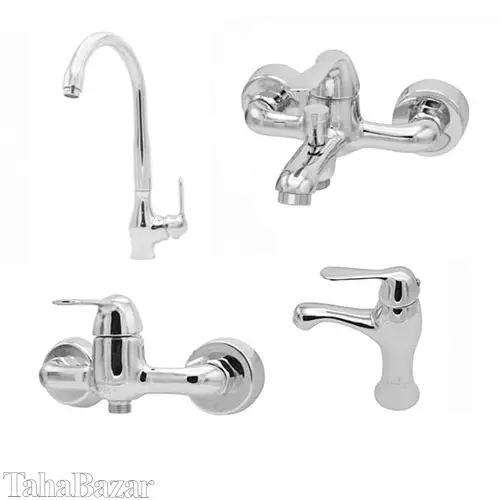 ست شیرآلات تهران برنز مدل مینیمال کروم