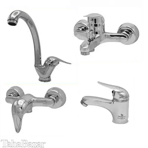 ست شیرآلات تهران برنز مدل مهرسان کروم