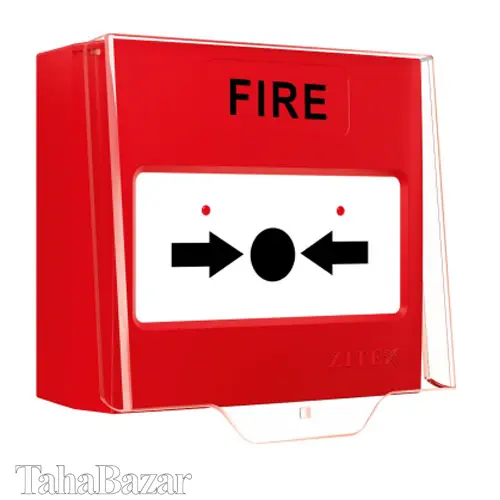 شستی اعلام حریق  آدرس پذیر زیتکس مدل ZX_4000AD قرمز