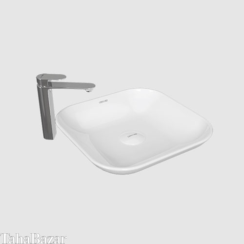 روشویی روکابینتی چینی کرد مدل آنتوریوم بدون پایه شیر