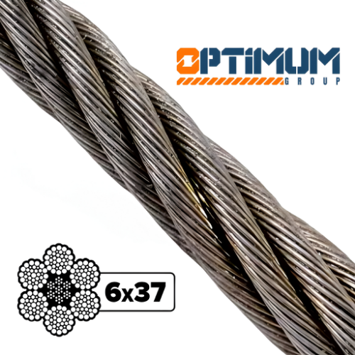 سیم بکسل 6x37 اپتیموم سایز ۸ الی ۲۰