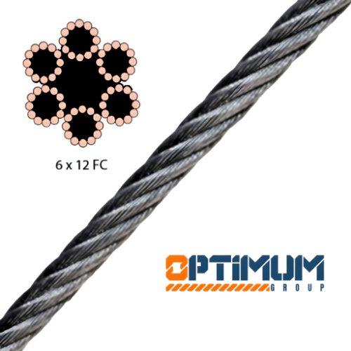 سیم بکسل هفتلا کنف سیاه  6x12+7FC اپتیموم