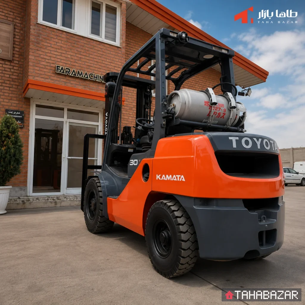 لیفتراک ۳ تن دوگانه‌سوز بنزین/LPG تویوتا مدل 06-8FG30F