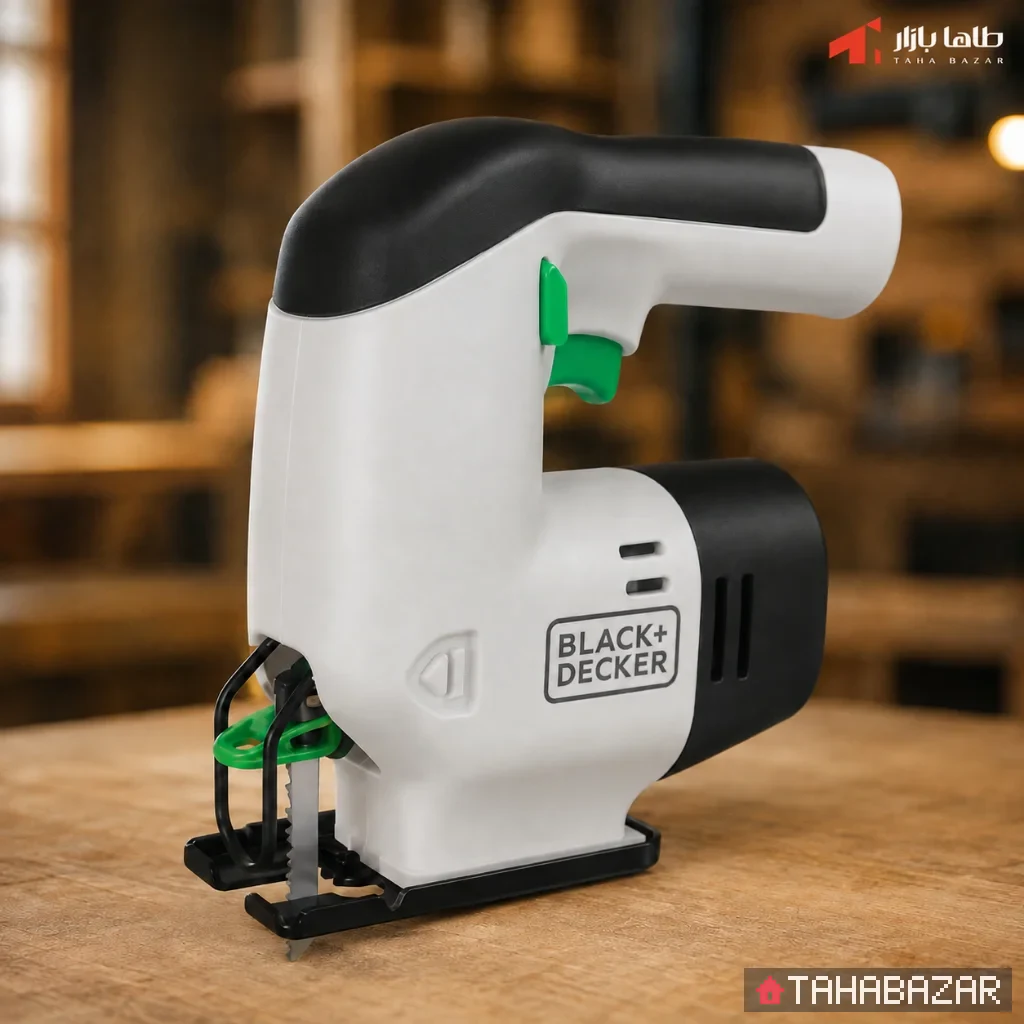 اره عمودبر شارژی 12 ولتی black and decker مدل REVJ12A3-QW همراه 3 تیغه و متعلقات