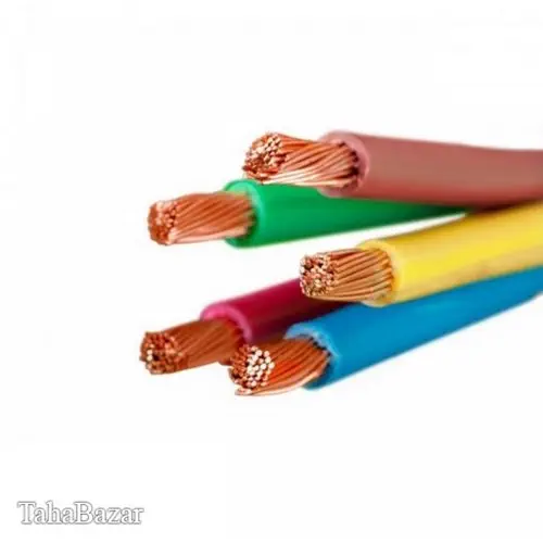 سیم برق تک رشته 16 افشار نژاد با عایق pvc