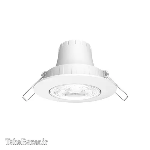 چراغ سقفی LED توکار یکپارچه توکار گرد k4 پارس شهاب 6 وات آفتابی