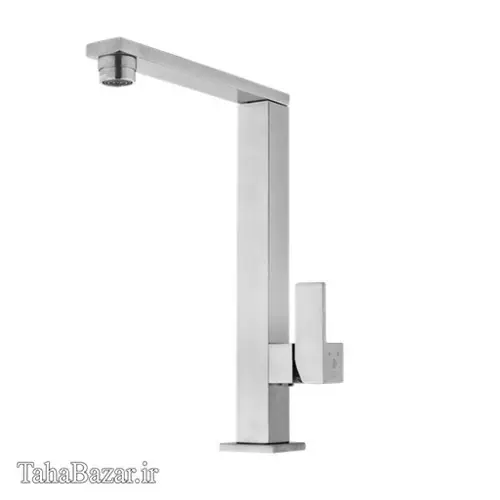 شیر ظرفشویی کاویان مدل اهرمی آسا استیل جنس آلیاژ برنج