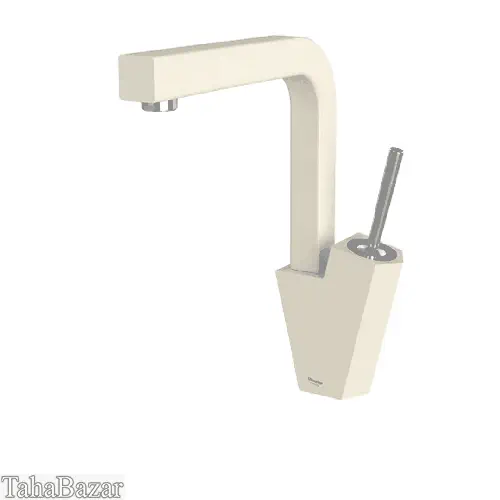 شیر ظرفشویی اهرمی شودر مدل تیفانی  شیری کروم 