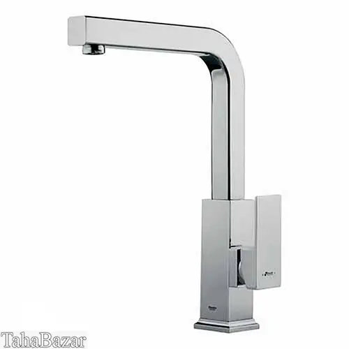 شیر ظرفشویی اهرمی شودر مدل اروپا کروم مات