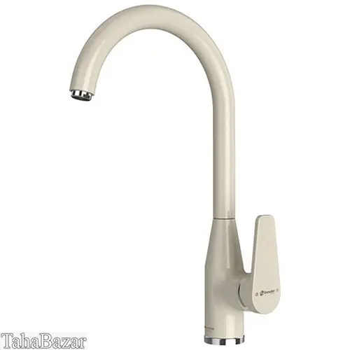 شیر ظرفشویی اهرمی شودر مدل لیون شیری کروم