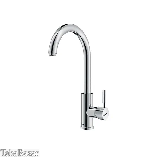 شیر ظرفشویی اهرمی شودر مدل موناکو پلاس کروم مات