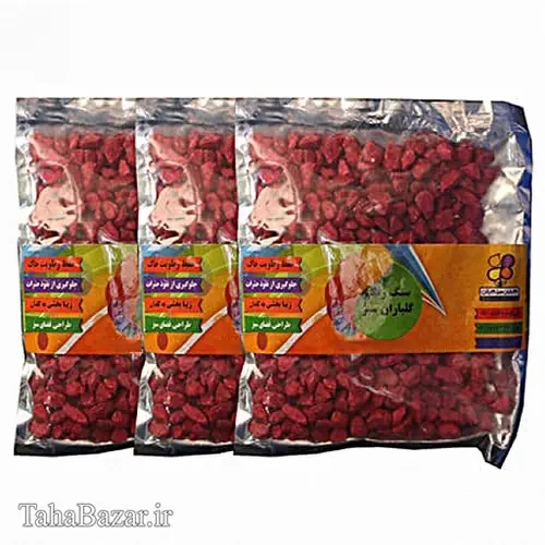 ماسه طبیعی سنگ رنگی الوان سایز چهار گلباران سبز
