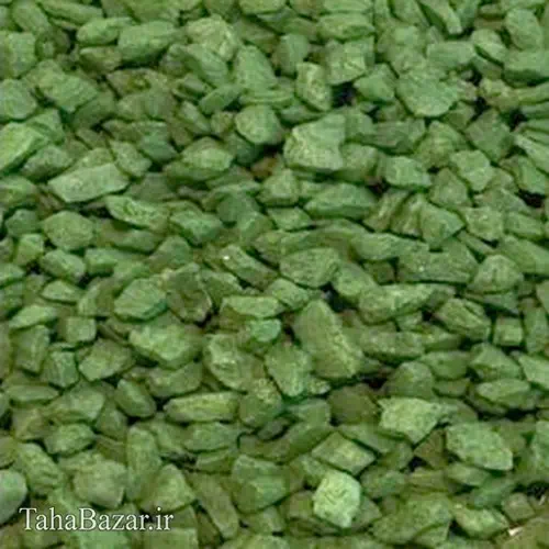 ماسه طبیعی سنگ رنگی الوان سایز چهار گلباران سبز
