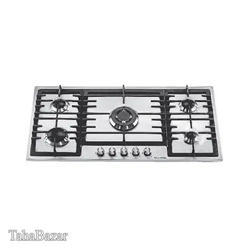 اجاق گاز استیل پلی استیل پنج شعله HS598