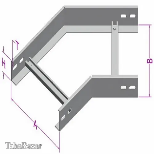 زانویی  45 درجه نردبان کابل