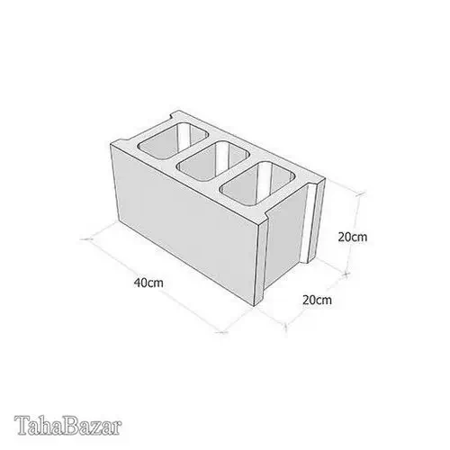 بلوک سبکابعاد 40*20*20 صبا گستر