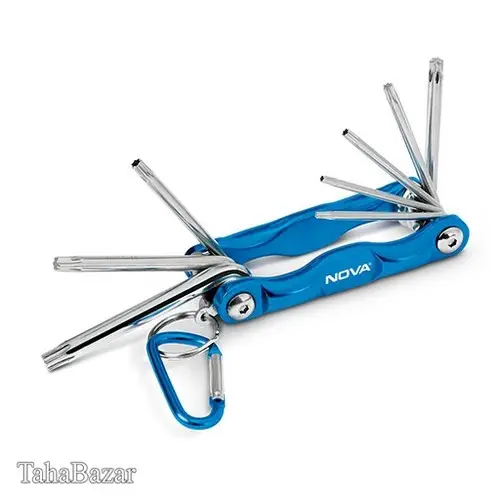 آچار آلن چاقویی فانتزی ستارهای 8 عددی نووا NTK1008