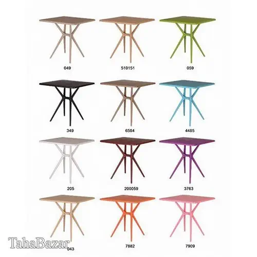 میز مربع تیکا بابل بنفش 3763