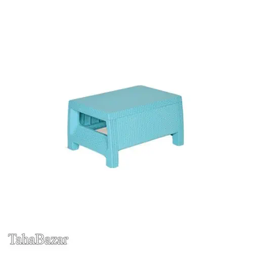 میز حصیری بابل آبی فیروزه ای 4485
