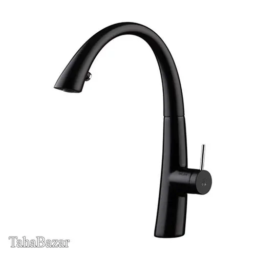 شیر ظرفشویی شاوری kwc مدل زو  اهرمی مشکی