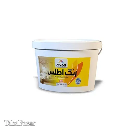 رنگ اکریلیک مات رنگارنگ اطلس 2/5 گالنی